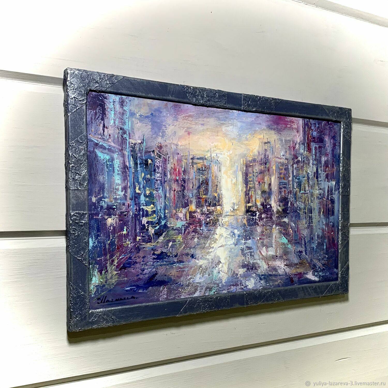 Интерьерная картина маслом абстракция Malina Art